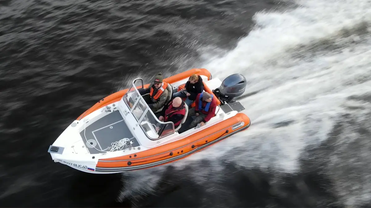РИБ из ПНД Tornado 500 под мотором Yamaha 90